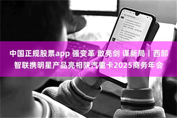 中国正规股票app 强变革 敢亮剑 谋新局丨西部智联携明星产品亮相陕汽重卡2025商务年会