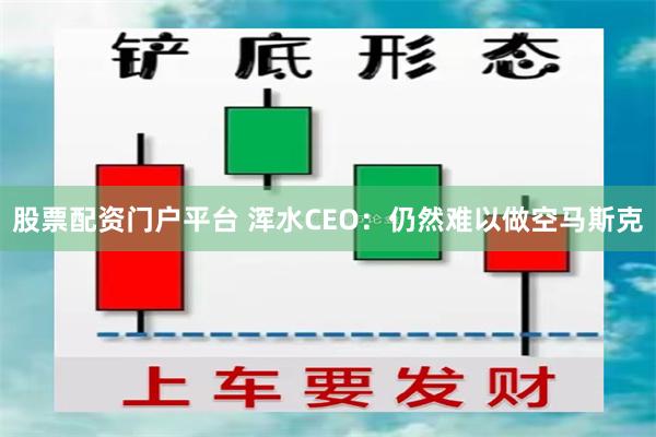 股票配资门户平台 浑水CEO：仍然难以做空马斯克