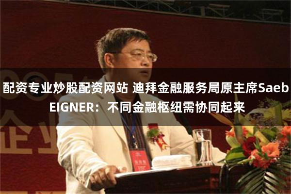 配资专业炒股配资网站 迪拜金融服务局原主席Saeb EIGNER：不同金融枢纽需协同起来