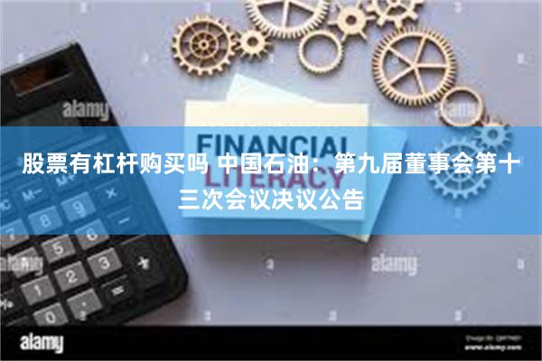 股票有杠杆购买吗 中国石油：第九届董事会第十三次会议决议公告