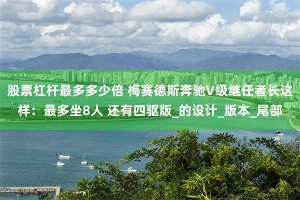 股票杠杆最多多少倍 梅赛德斯奔驰V级继任者长这样：最多坐8人 还有四驱版_的设计_版本_尾部