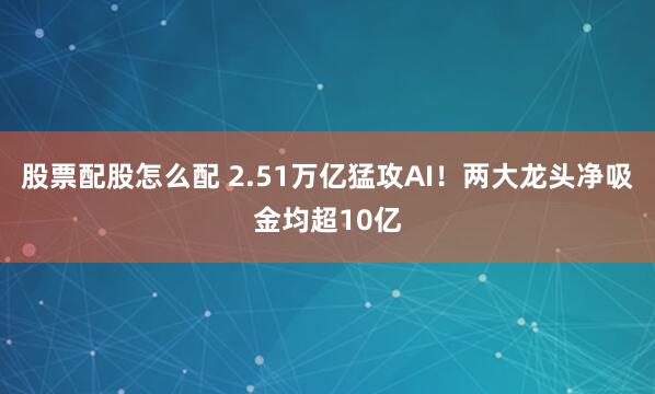 股票配股怎么配 2.51万亿猛攻AI！两大龙头净吸金均超10亿